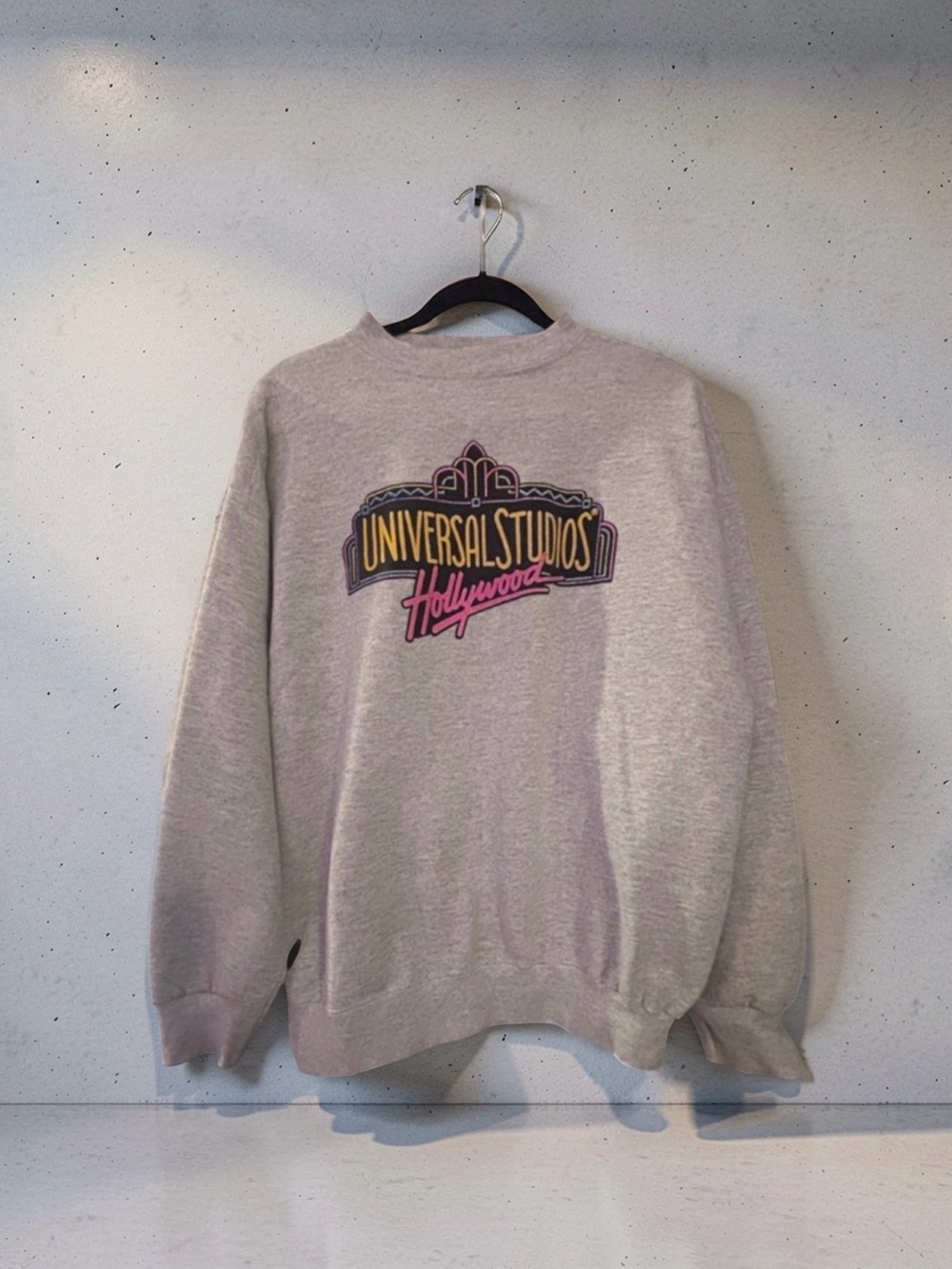 Universal Studios Hollywood Retro Graphic Grey Crewneck L